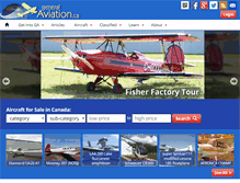 Tablet Screenshot of generalaviation.ca
